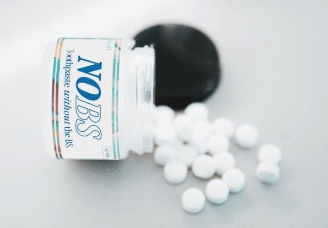 NOBS Toothpaste Tablets - Nano Hydroxyapatite, Flouride & Plastic Free, Eco & Travel Friendly - Remineralize with NHA - Image 2