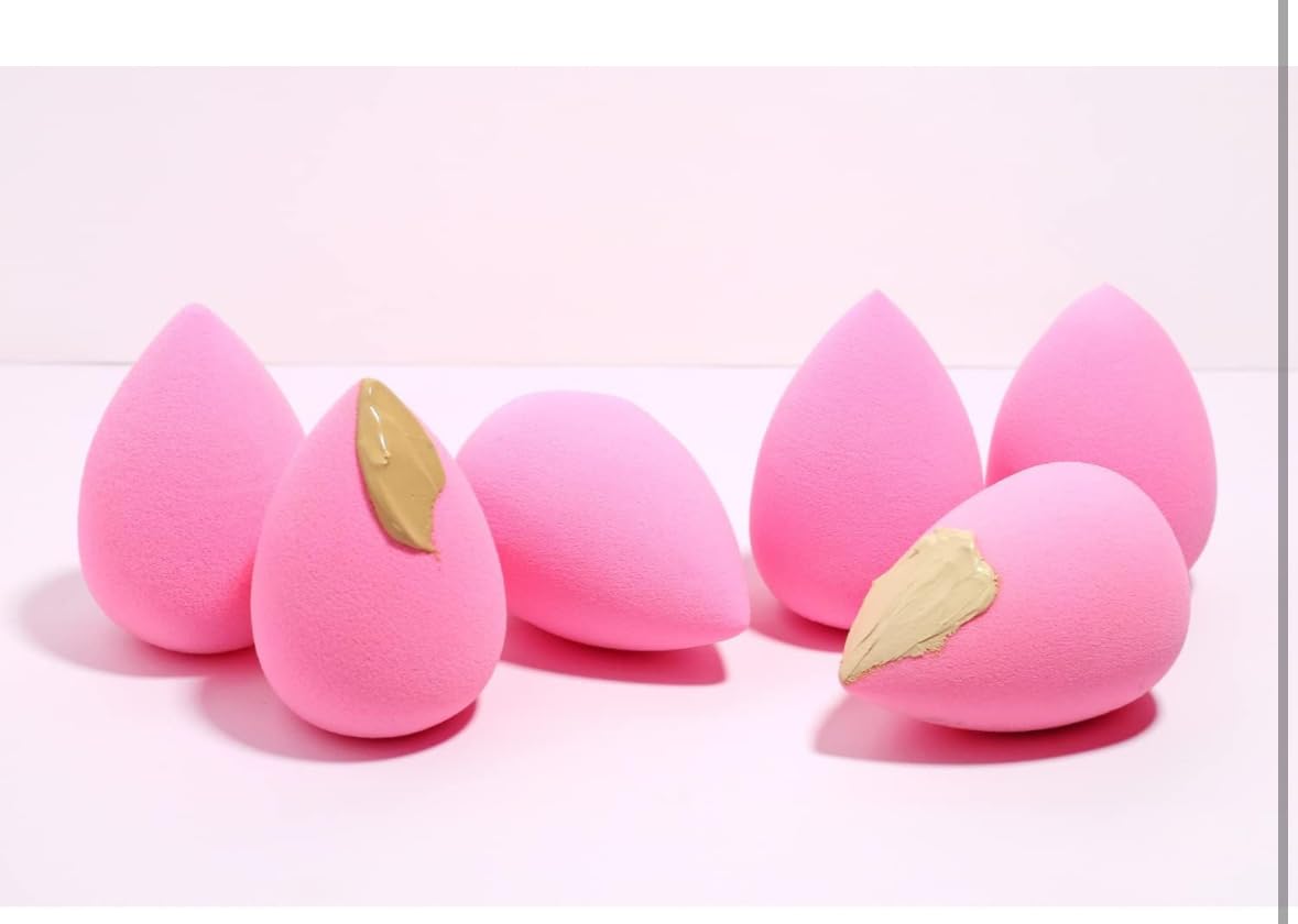 Hoiypad Collection makeup Sponge Set Latex Free and High-definition Set of 6 makeup Wonder blender For Powder Cream and Liquid, Super Soft Beauty Cosmetic - Image 3