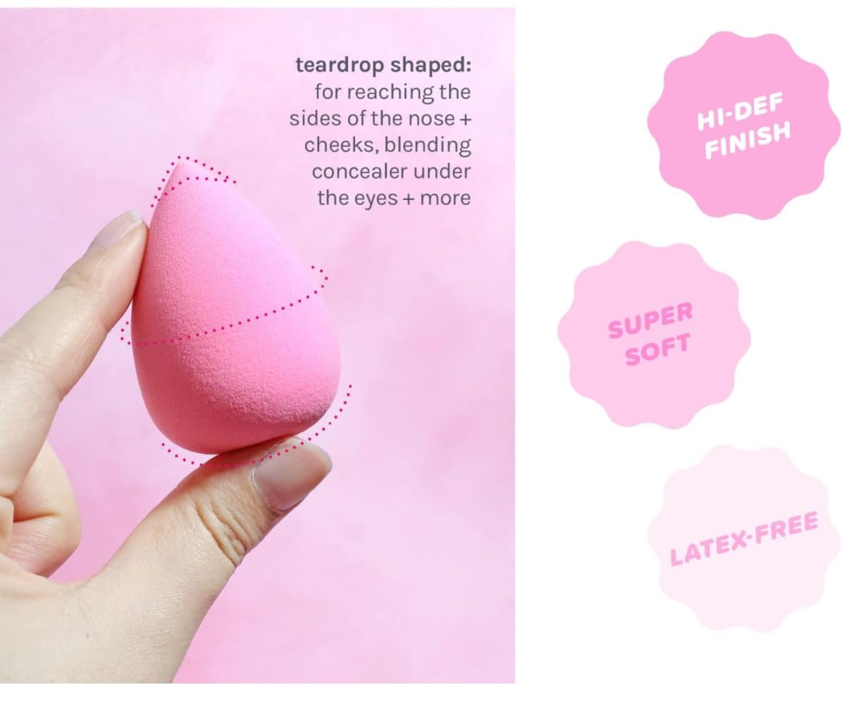 Hoiypad Collection makeup Sponge Set Latex Free and High-definition Set of 6 makeup Wonder blender For Powder Cream and Liquid, Super Soft Beauty Cosmetic - Image 4