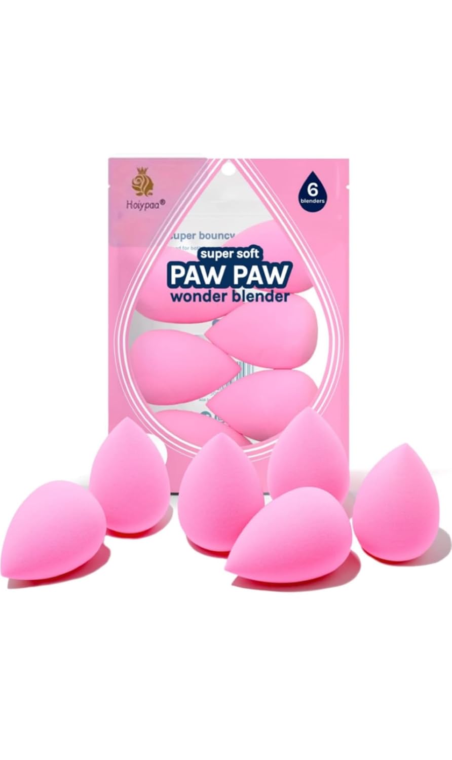 Hoiypad Collection makeup Sponge Set Latex Free and High-definition Set of 6 makeup Wonder blender For Powder Cream and Liquid, Super Soft Beauty Cosmetic - Image 2