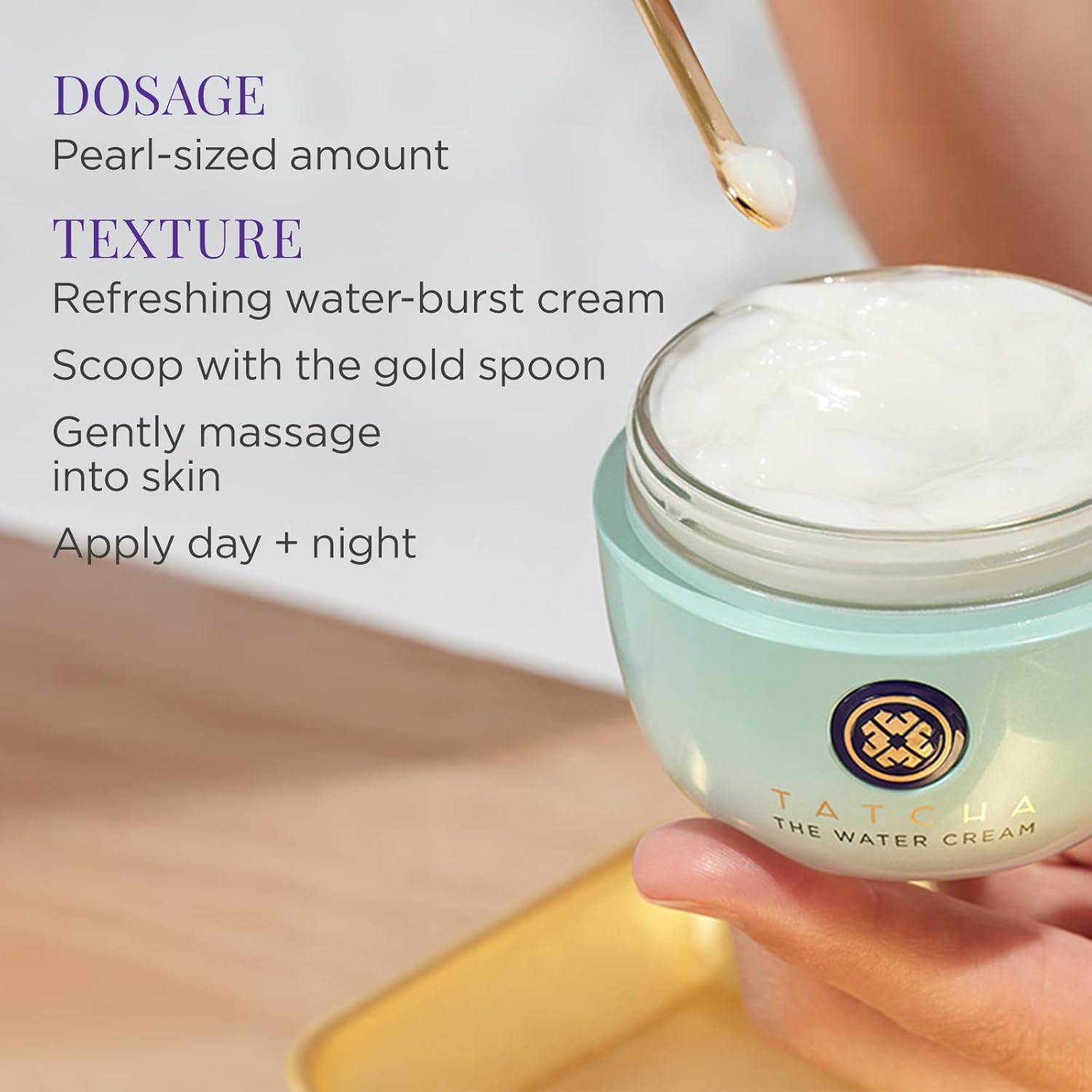 TATCHA The Water Cream | Cream Moisturizer for Face, Optimal Hydration For Pure Poreless Skin - Image 5
