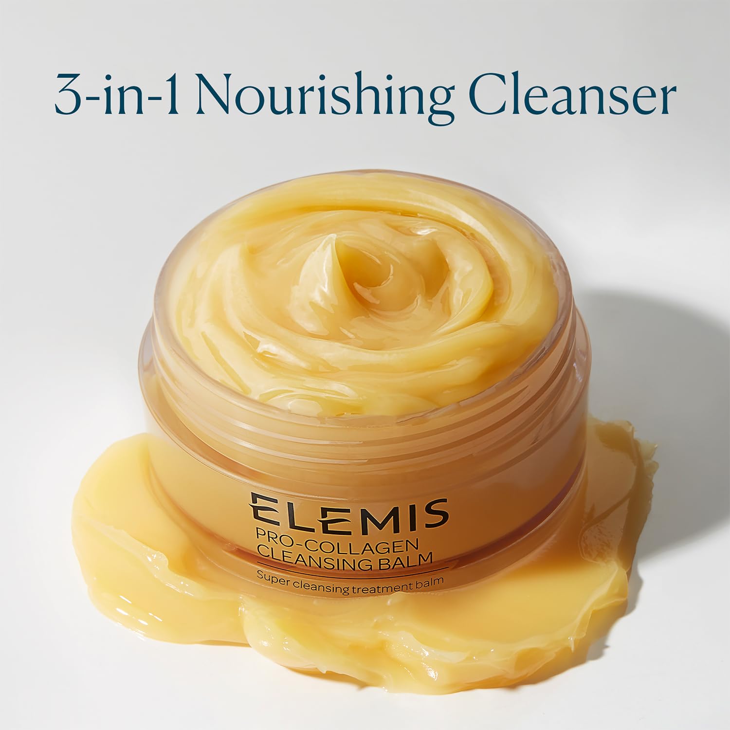 ELEMIS Pro-Collagen Cleansing Balm, 3-in-1 Facial Cleanser for All Skin Types, Daily Skincare to Soften, Deep Cleanse & Hydrate, Makeup Remover - Image 2