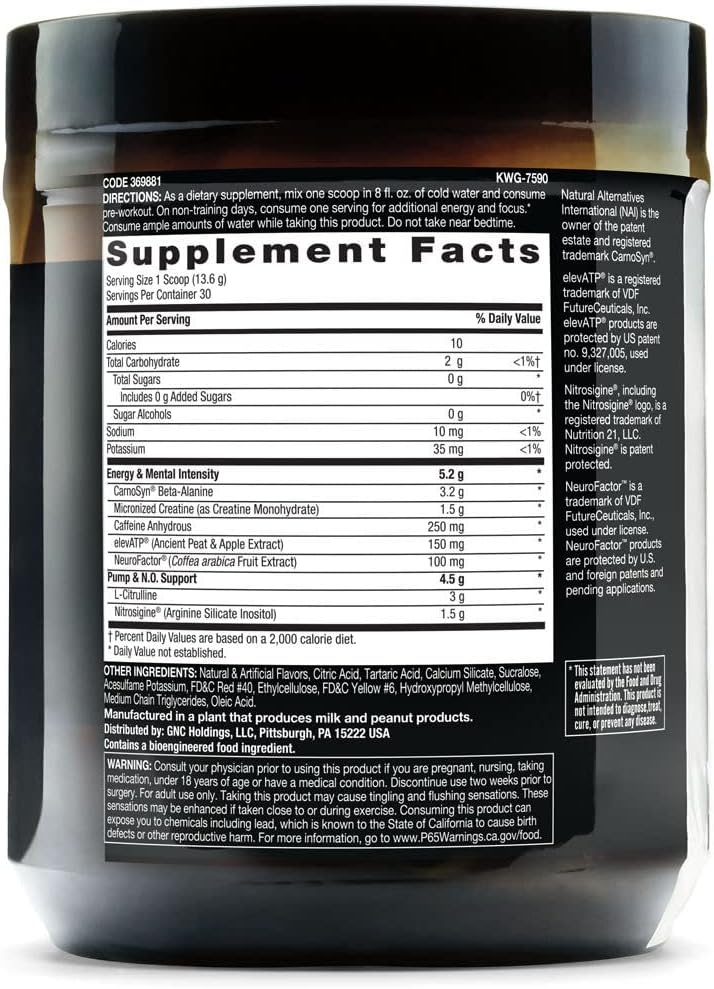 BEYOND RAW LIT | Clinically Dosed Pre-Workout Powder | Contains Caffeine, L-Citrulline, Beta-Alanine, and Nitric Oxide | Strawberry Lemonade | 30 Servings - Image 4