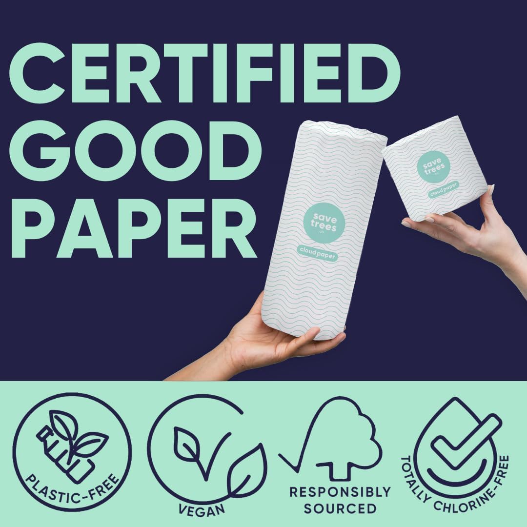 Save Trees Bamboo Toilet Paper -24 Rolls Of Septic Safe Organic Toilet Paper 3-ply, 300 Sheets Per Roll - PFAs Free, FSC Certified, Plastic & Chemical Free - For Home, Boat & RV Use - Image 4