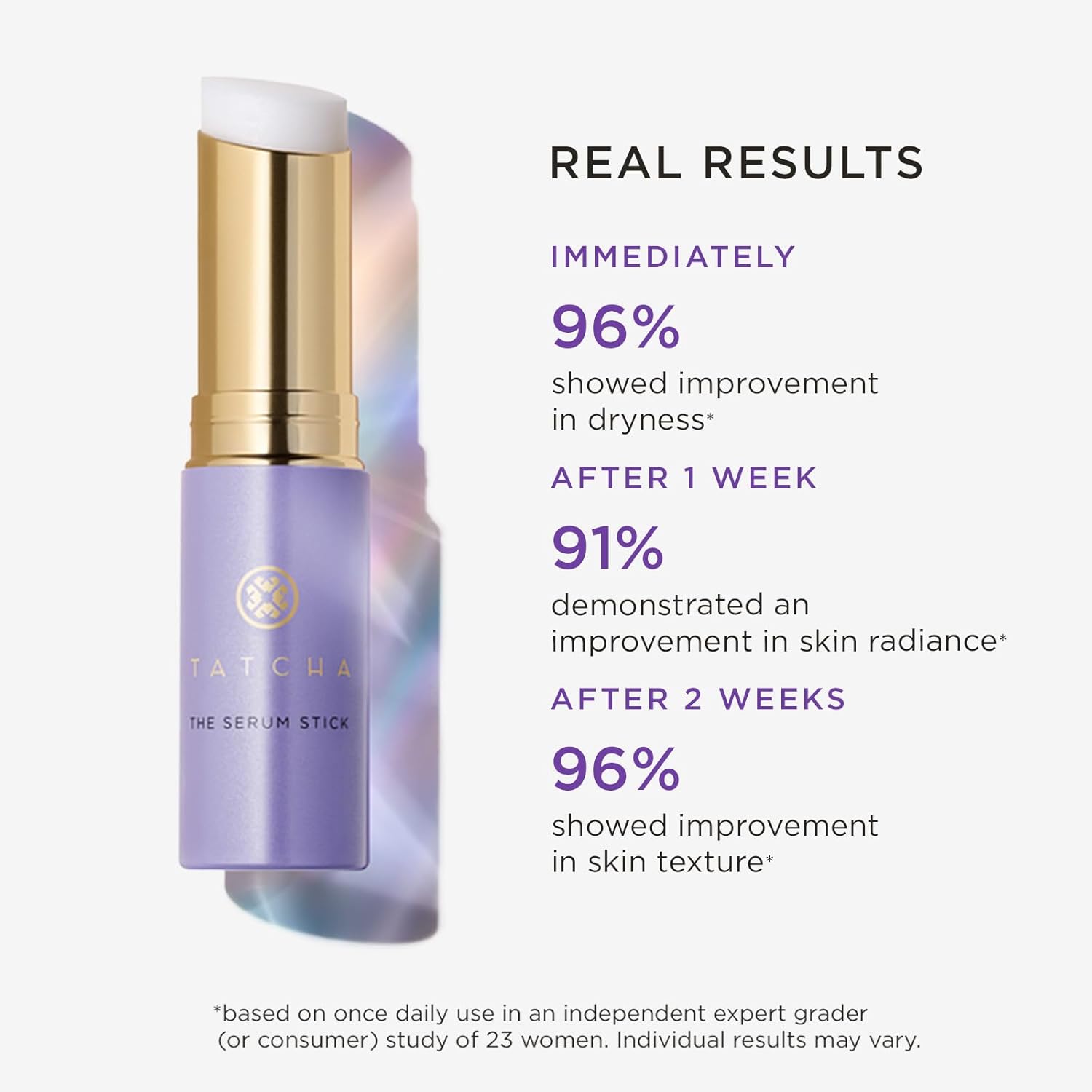 Tatcha The Serum Stick | Smooth Dry Fine Lines Instantly, Face & Eye Brightener Stick 8 G | 0.28 oz - Image 4