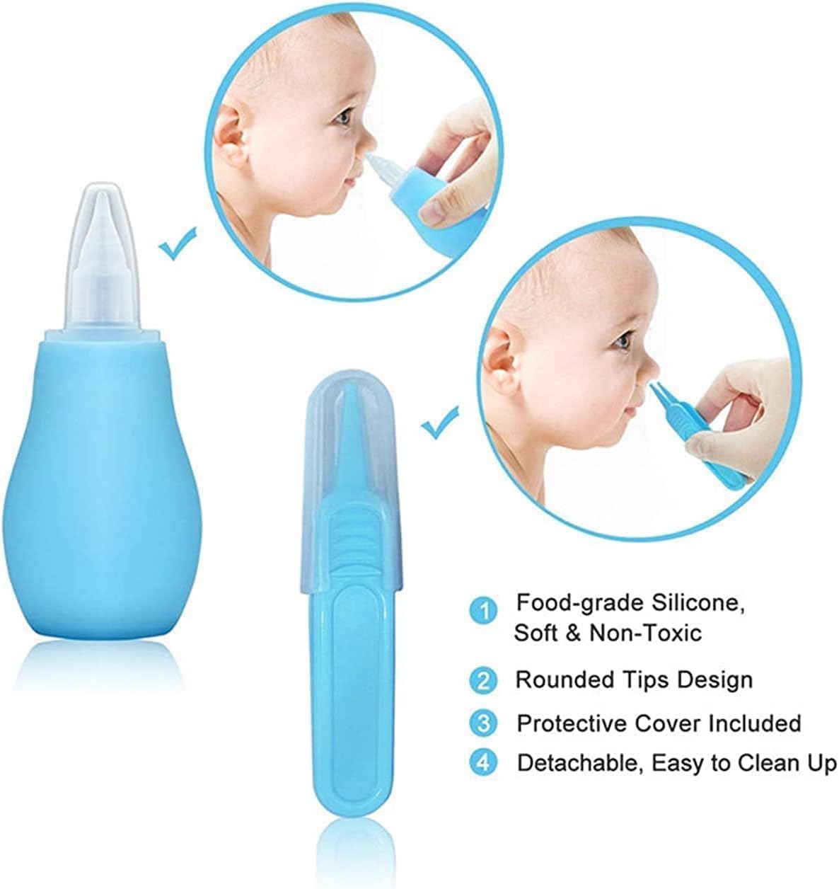 Baby Grooming Kit, Infant Safety Care Set with Hair Brush Comb Nail Clipper Nasal Aspirator,Baby Essentials Kit for Newborn Girls Boys - Image 5