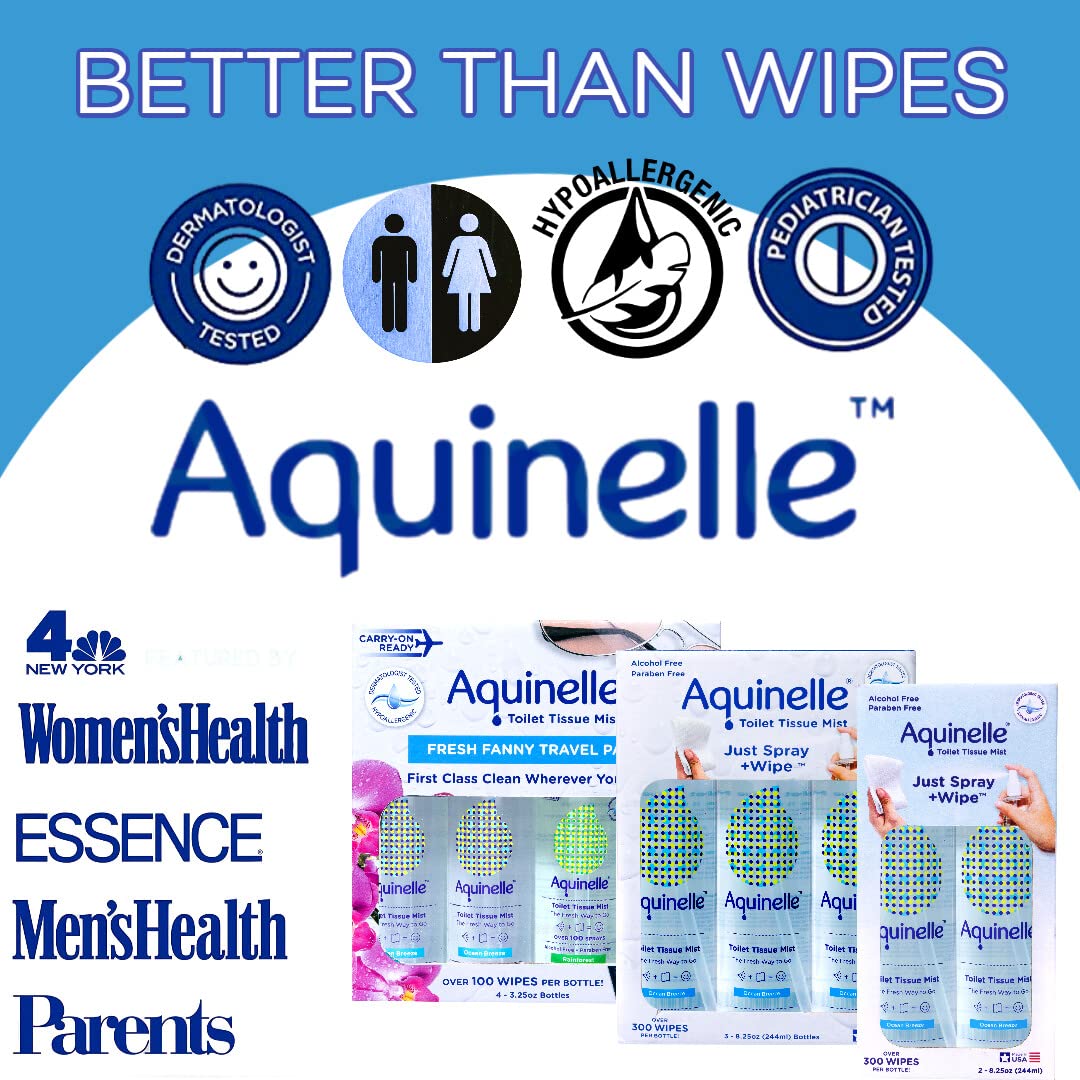 Toilet Tissue Mist - Value Pack of 4 Convenient 3.25oz Bottles - Non-Clogging Alternative to Flushable Wipes - Simply Spray On ANY Folded Toilet Paper - Image 4