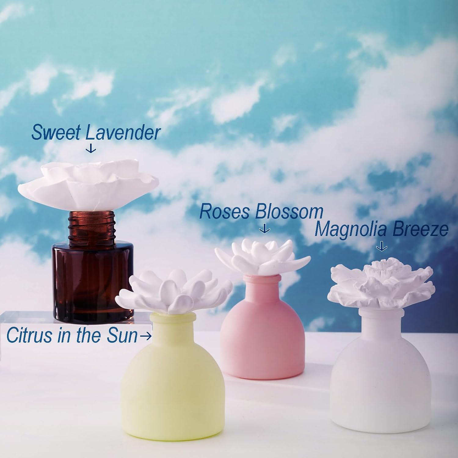 Room Scent Gift Set, Essential Oil and Diffuser Roses Blossom (1.7 fl.oz|50ml), 60-Days Natural Air Freshener Non-Toxic Upgrades Fragrance Reed Diffuser Make Home Smell Good - Image 6