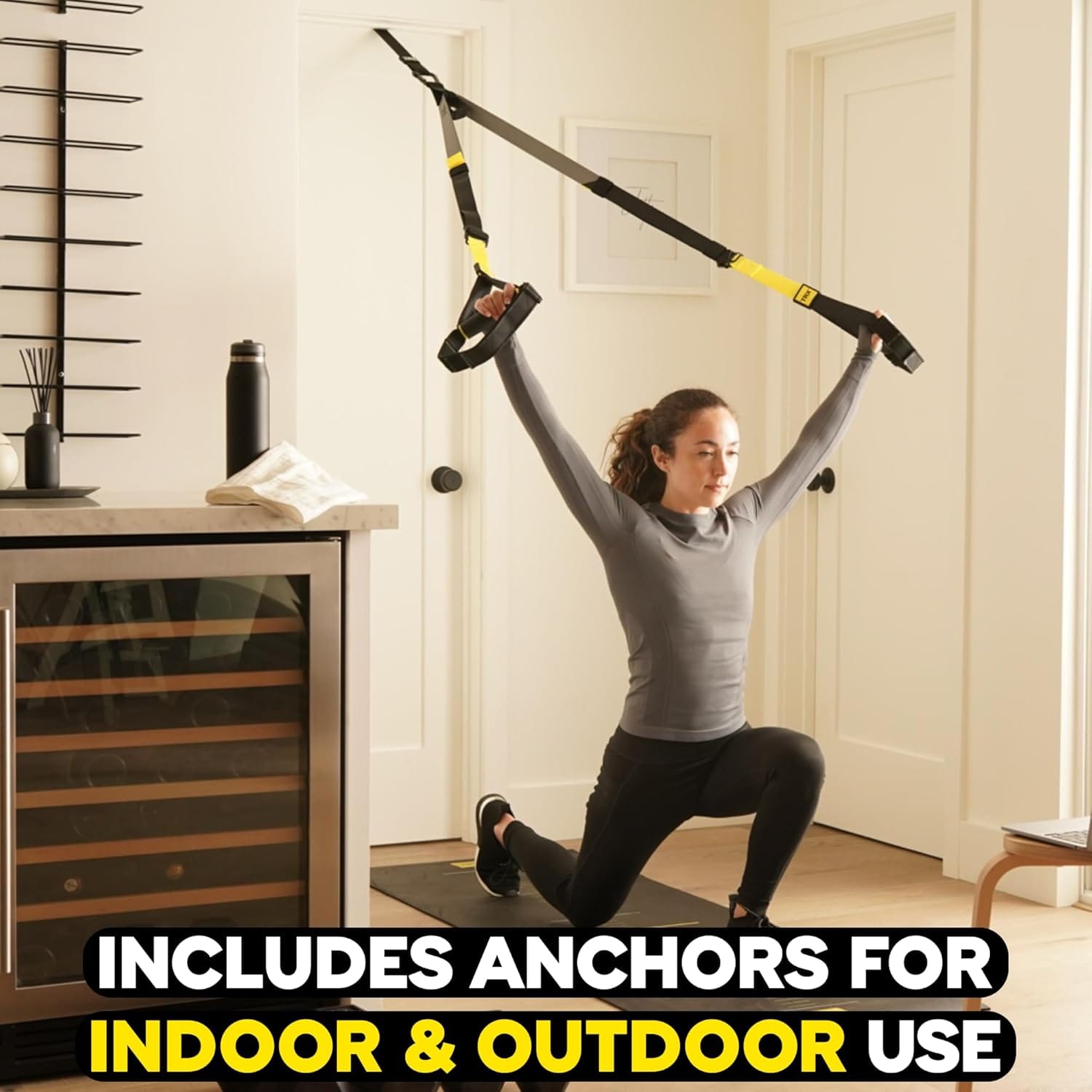 TRX PRO3 Suspension Trainer System, Durable Design for Cross-Training, Weight Training, HIIT Training & Cardio, Includes 3 Anchor Solutions for Indoor & Outdoor Home Gyms - Image 3