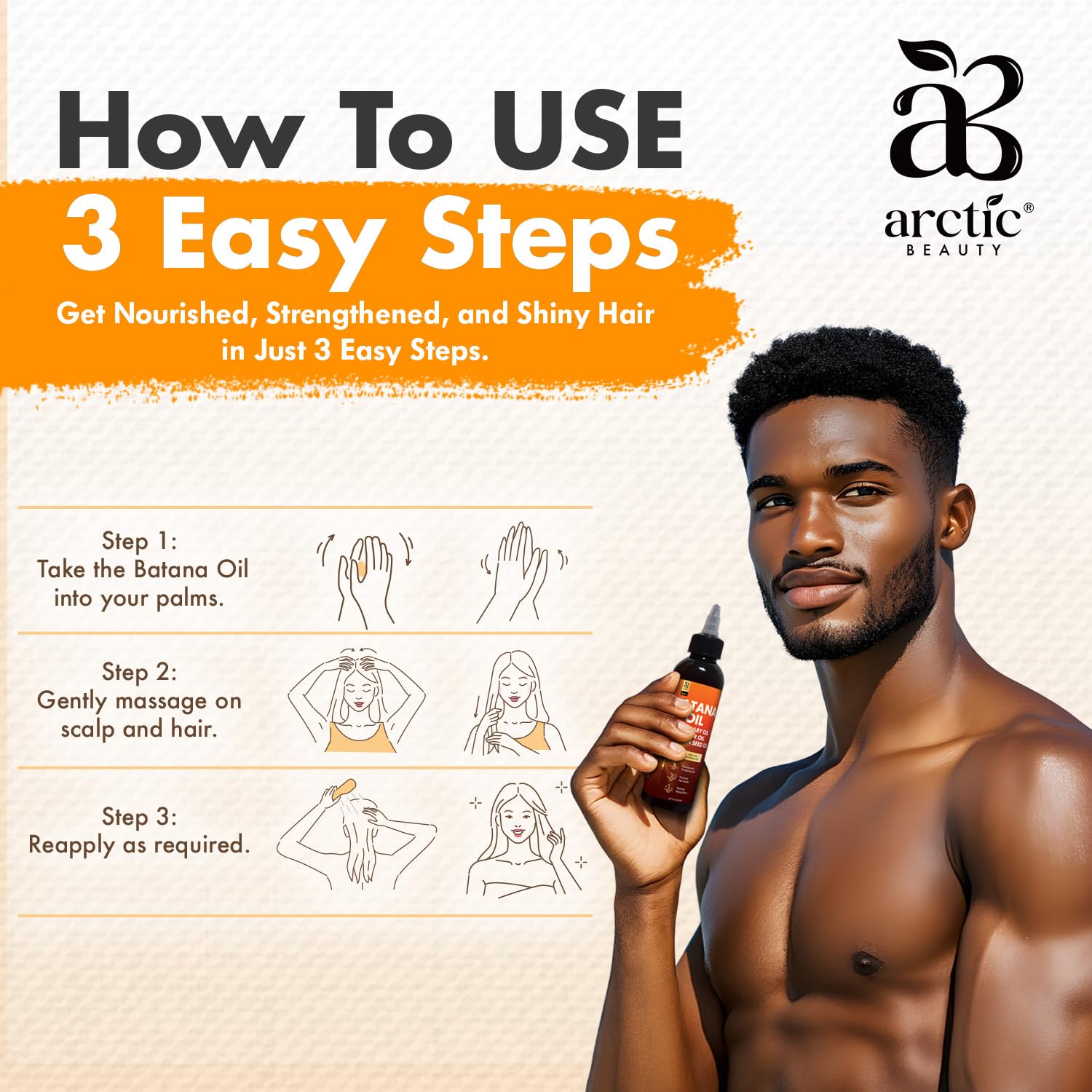 Batana Oil for Hair Growth Dr Sebi, 4-in-1 Pure & Unrefined Honduran Oil with Rosemary, Castor, Pumpkin Seed Oil, Nourishes, Strengthens, Promotes Healthy Hair, Organic Oil for Hair & Scalp Care (5oz) - Image 4