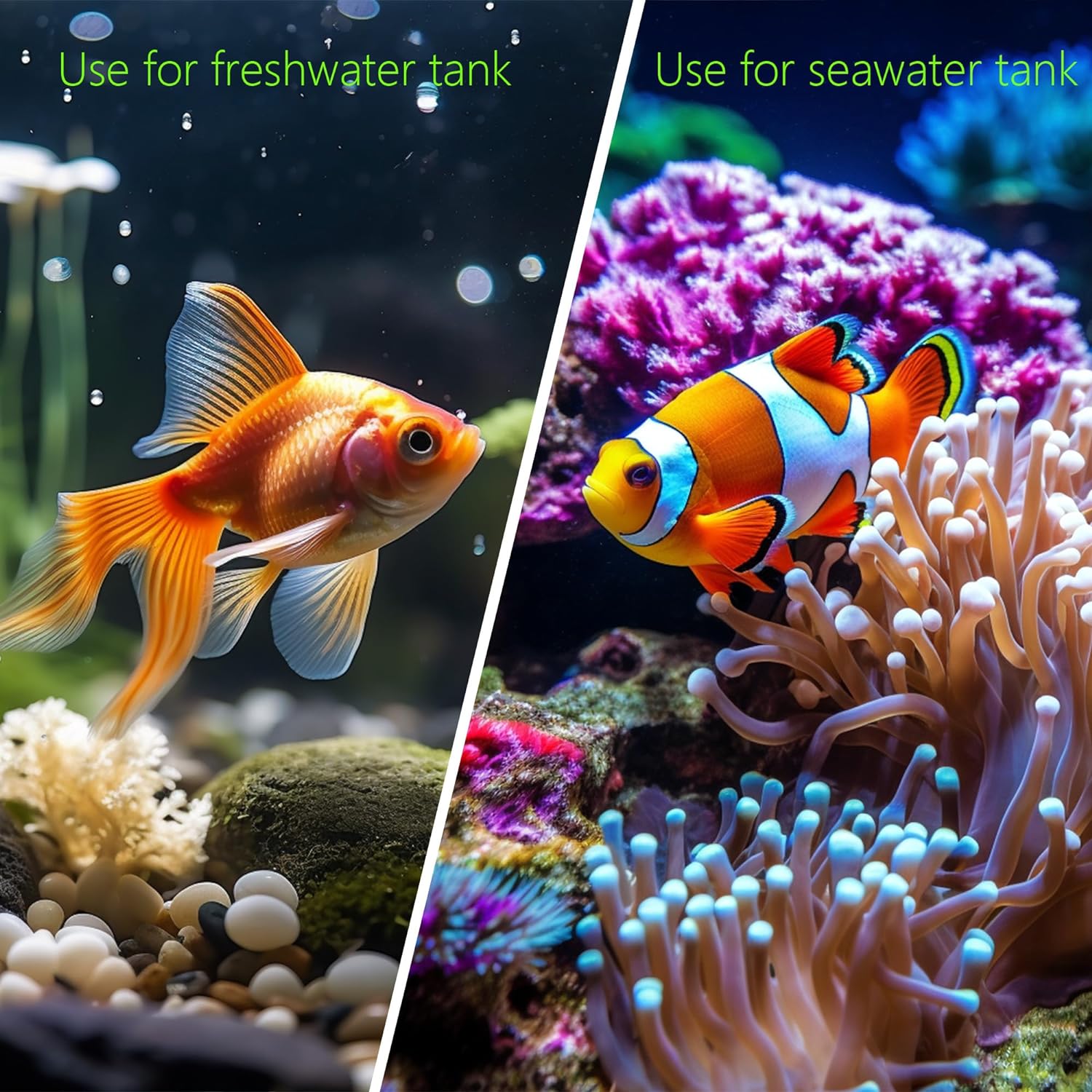 2PCS Aquarium Hideaway Rocks for Aquatic Pets to Breed, Play and Rest, Safe and Non-Toxic Fish Tank Ornaments, Ceramic Decor Rocks for Betta - Image 2