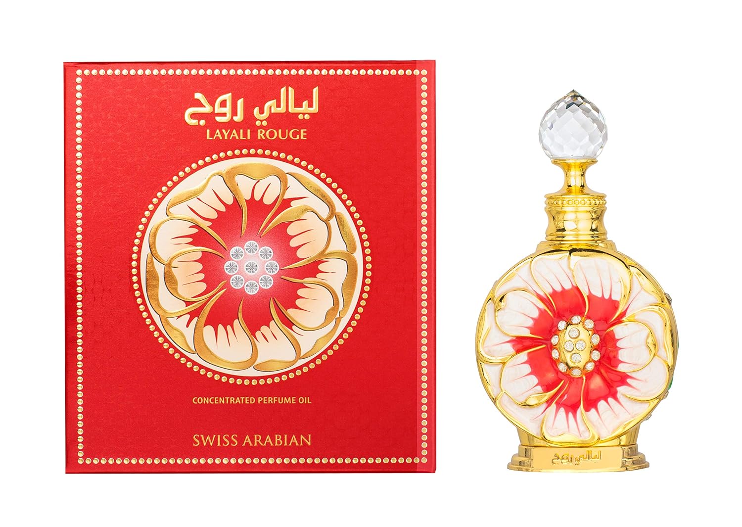 Swiss Arabian Layali Rouge - Luxury Arabian Perfume Oil from Dubai - Long Lasting Arabian Perfume for Women - Exotic, Fruity, Floral, Alcohol Free EDP - 0.5 oz - Image 5