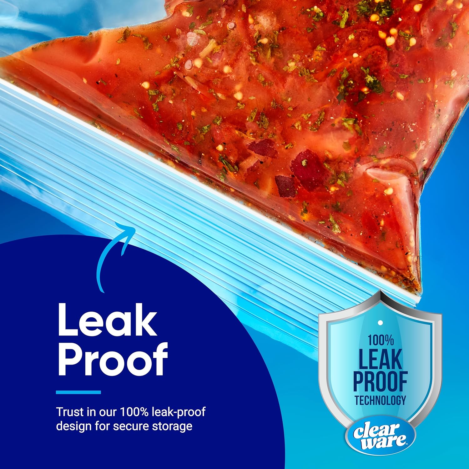 Sandwich Bags Zipper Top- 300 Count, Resealable Plastic Food Storage Bags For Lunch, Snacks - Reusable Zipper Lock Containers for Fruit, Veggies - Freezer & Microwave-Safe, Strong Seal - 2 Boxes - Image 5