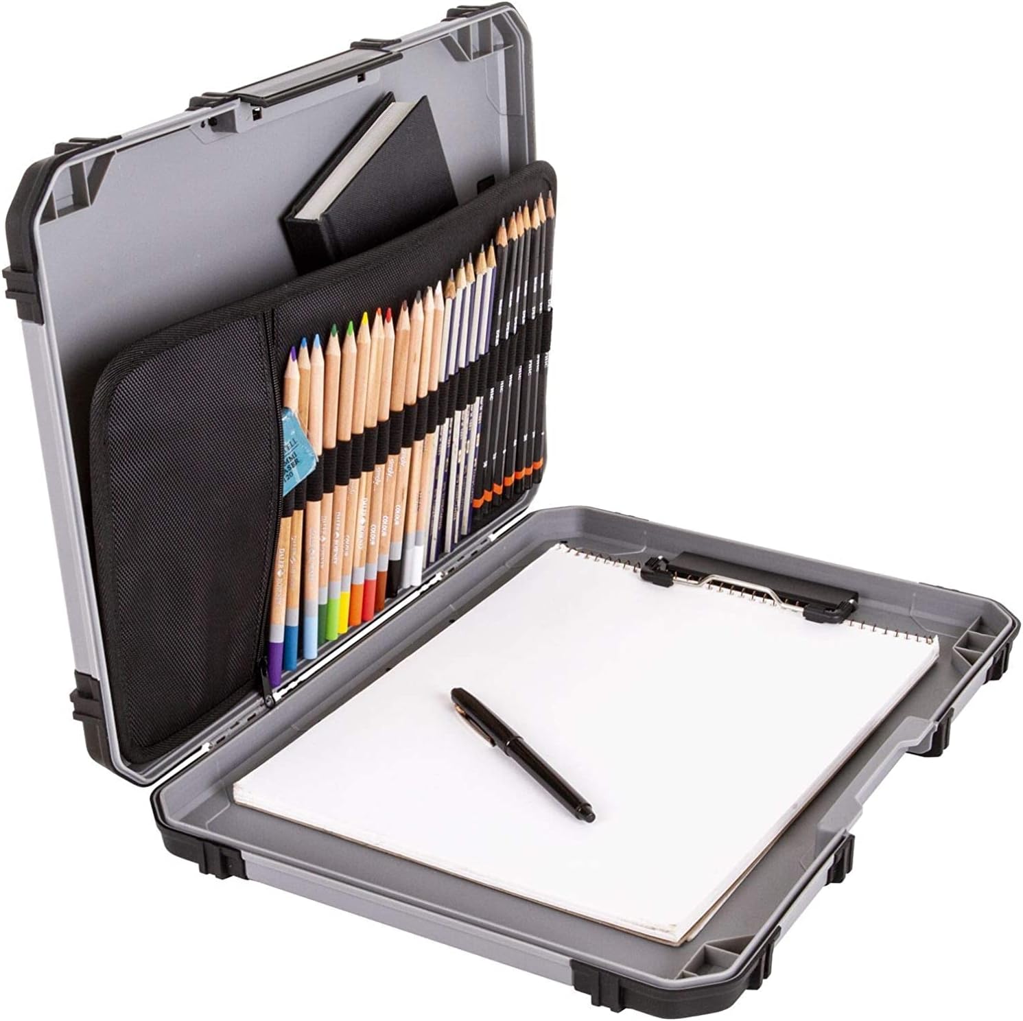 ArtBin 6838AG Sketch Board, Portable Drawing Surface with Internal Art & Craft Storage, Grey - Image 4