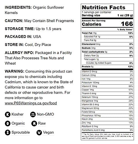 Food to Live - Organic Sunflower Seeds, 12 Pounds - Hulled, Raw, Non-GMO, Dried Kernels, Unsalted, Kosher, Vegan, Keto, Paleo, Sirtfood, Bulk - Image 5